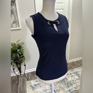 Tommy Hilfiger Women’s Navy Blue Sleeveless Top Size S